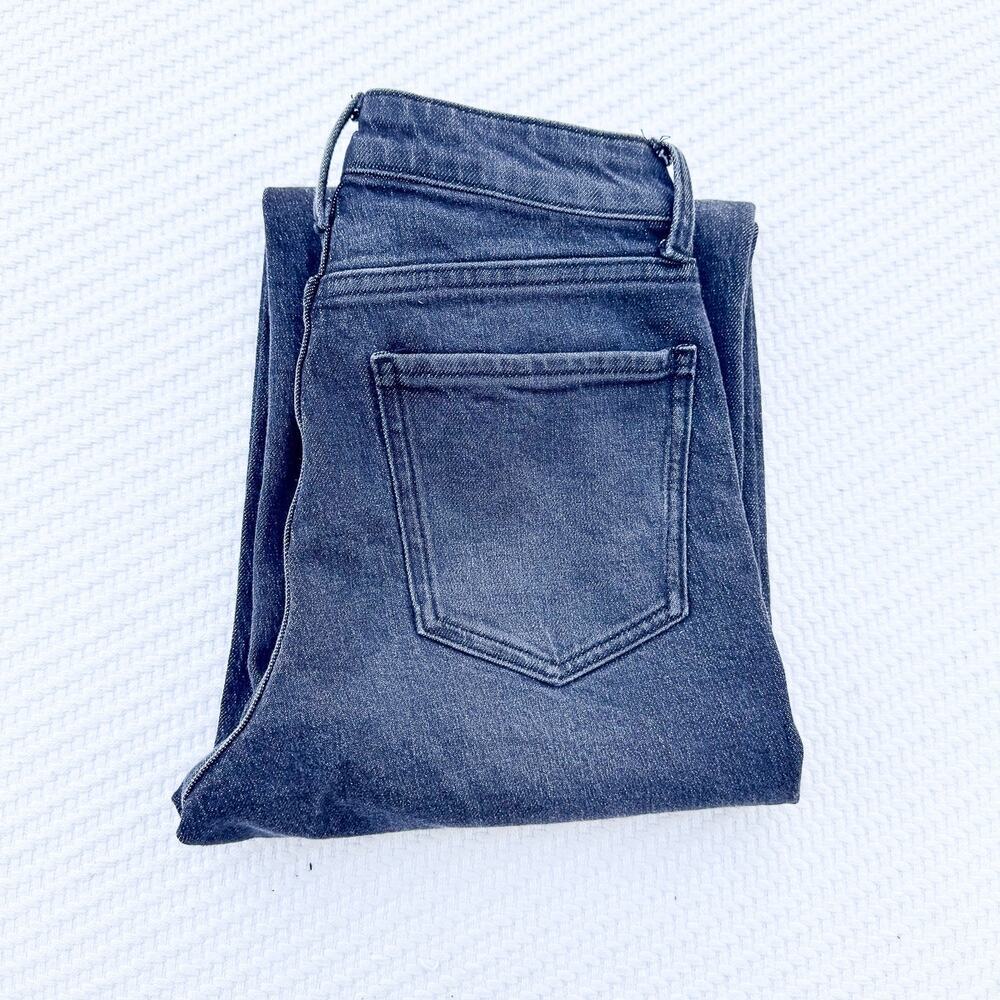 Quince Bella Stretch Relaxed Straight Jeans Charcoal Black 24 x 26